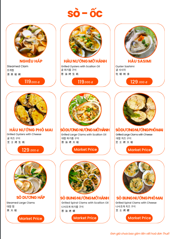 Menu Hải Sản Đà Nẵng Bé Biển-1